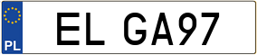 Truck License Plate